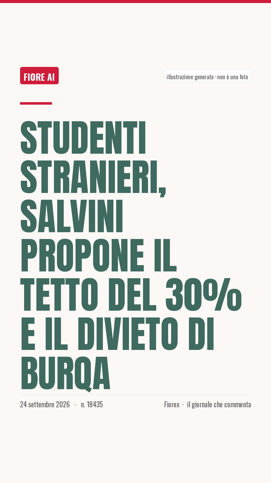 La cartolina verticale del pezzo, per le storie