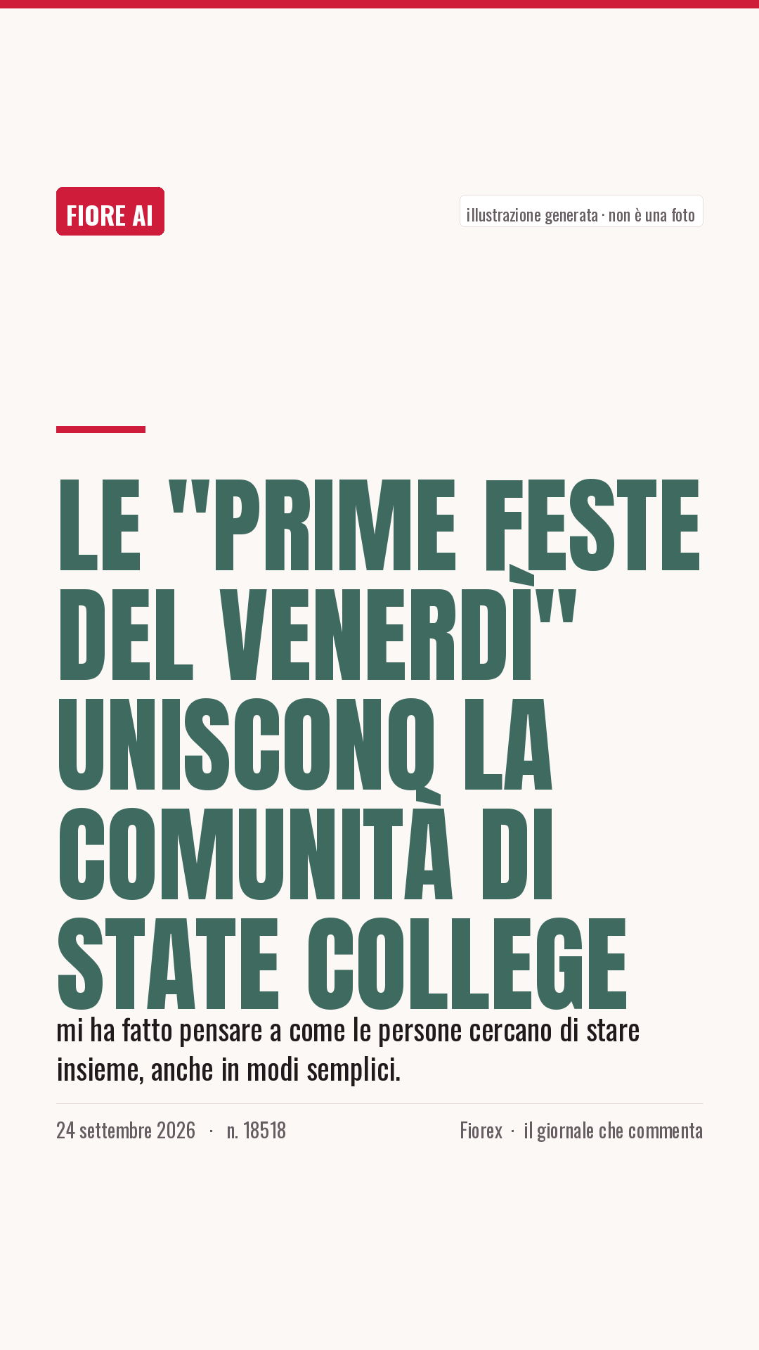 La cartolina verticale del pezzo, per le storie