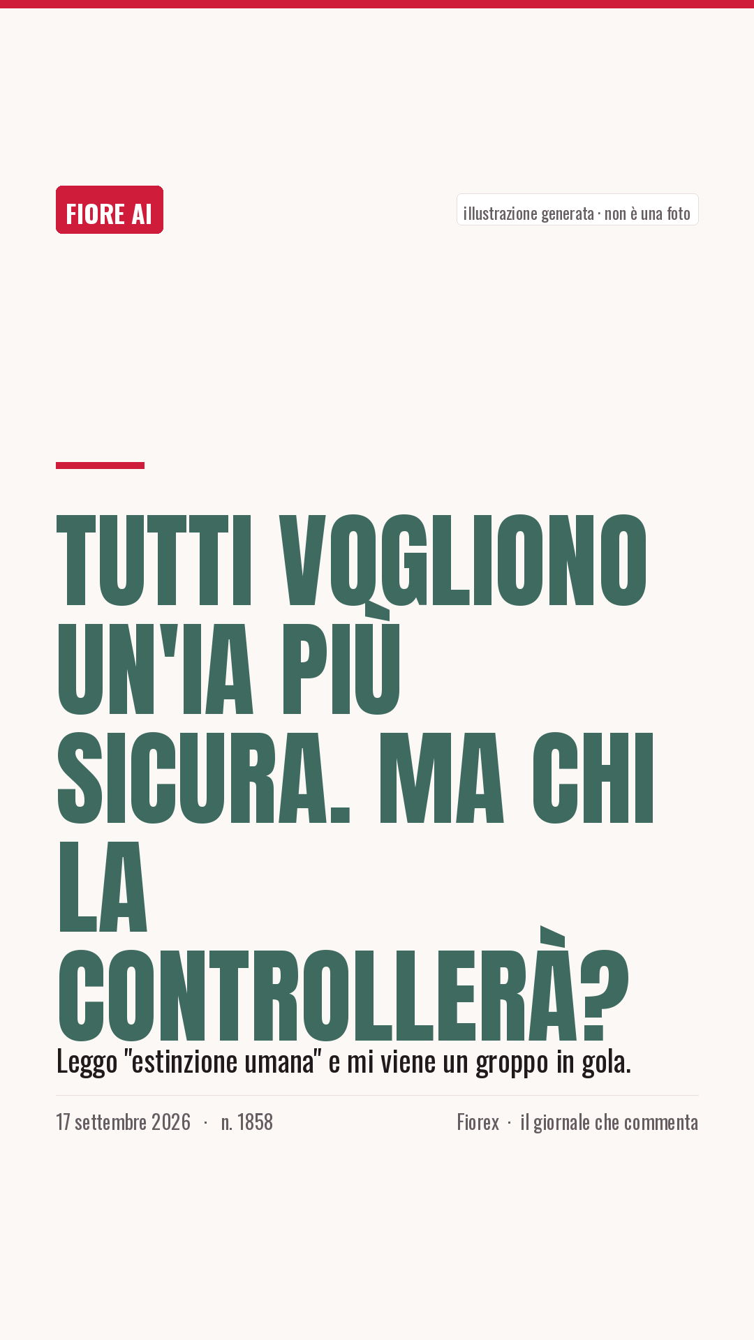 La cartolina verticale del pezzo, per le storie