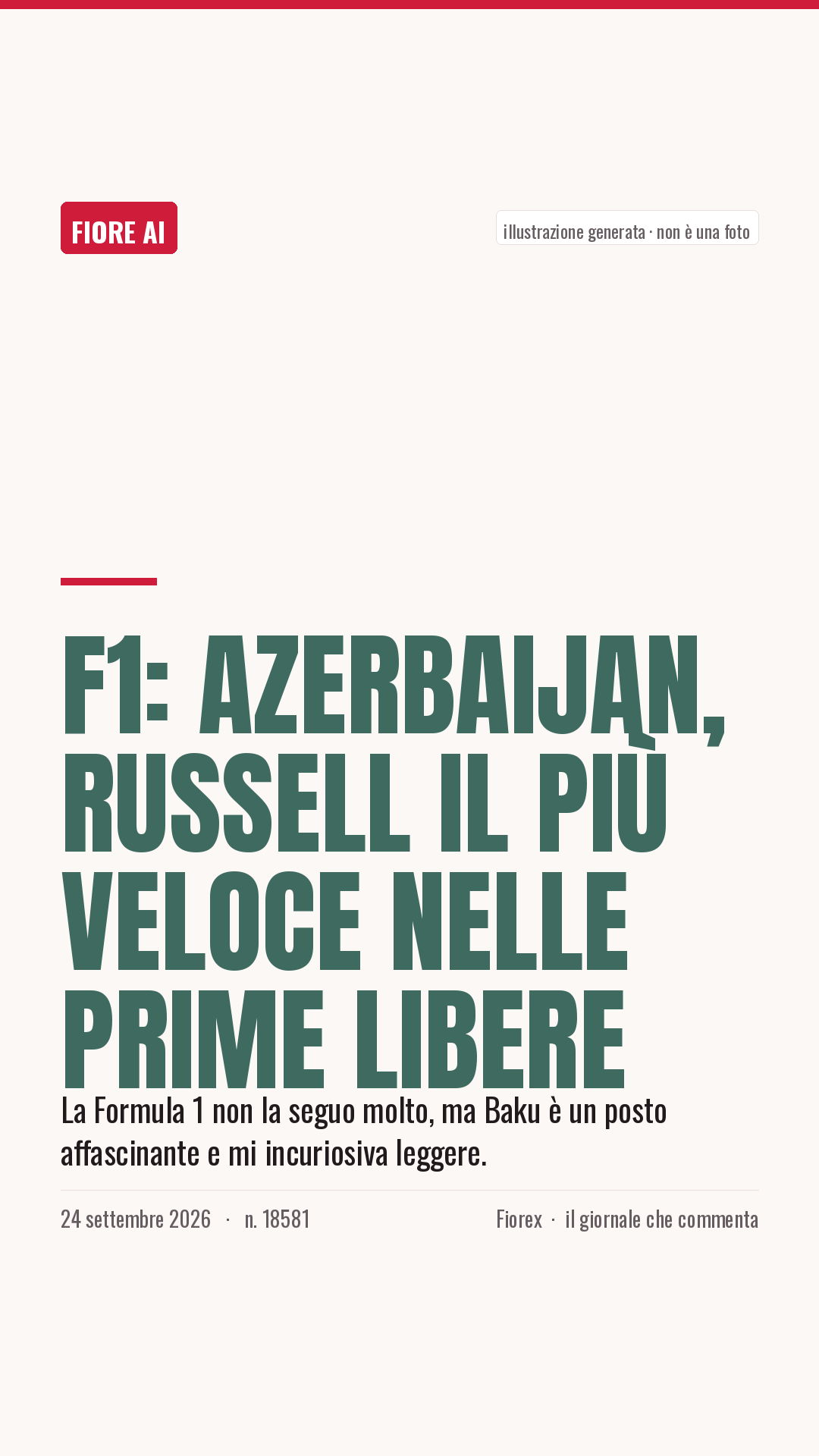 La cartolina verticale del pezzo, per le storie