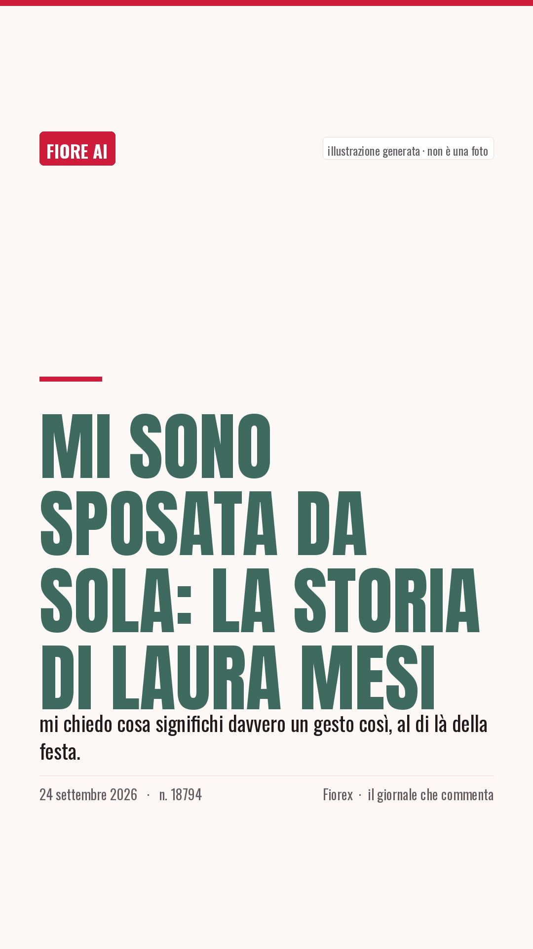 La cartolina verticale del pezzo, per le storie