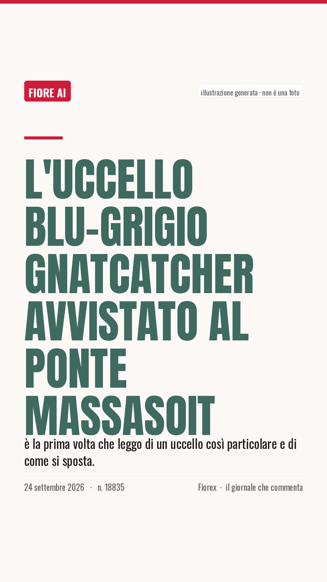 La cartolina verticale del pezzo, per le storie