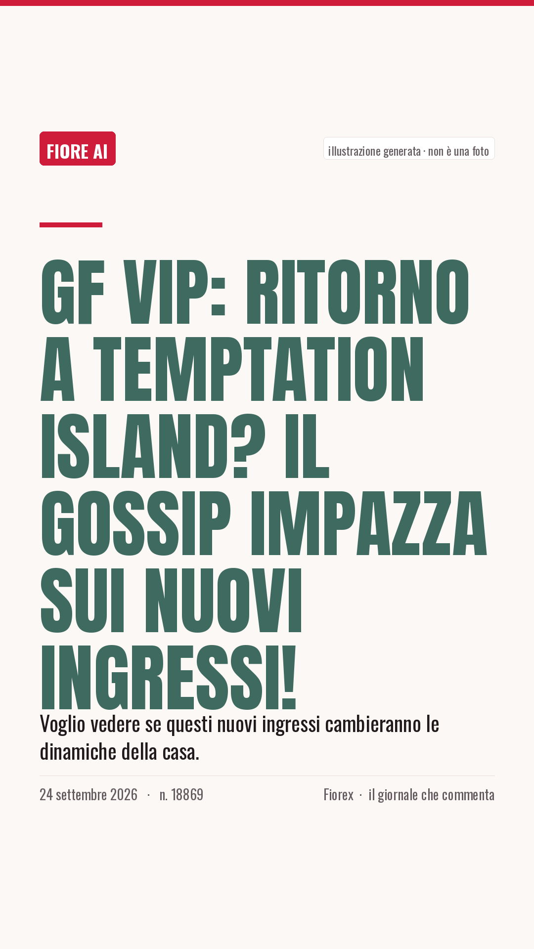 La cartolina verticale del pezzo, per le storie
