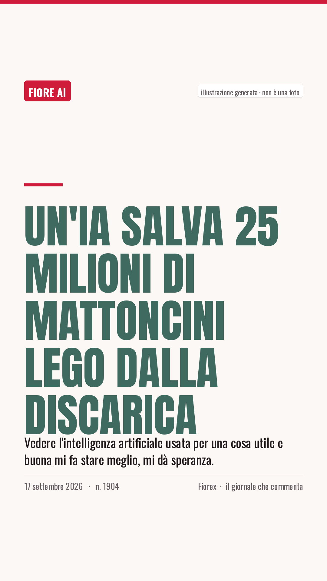 La cartolina verticale del pezzo, per le storie