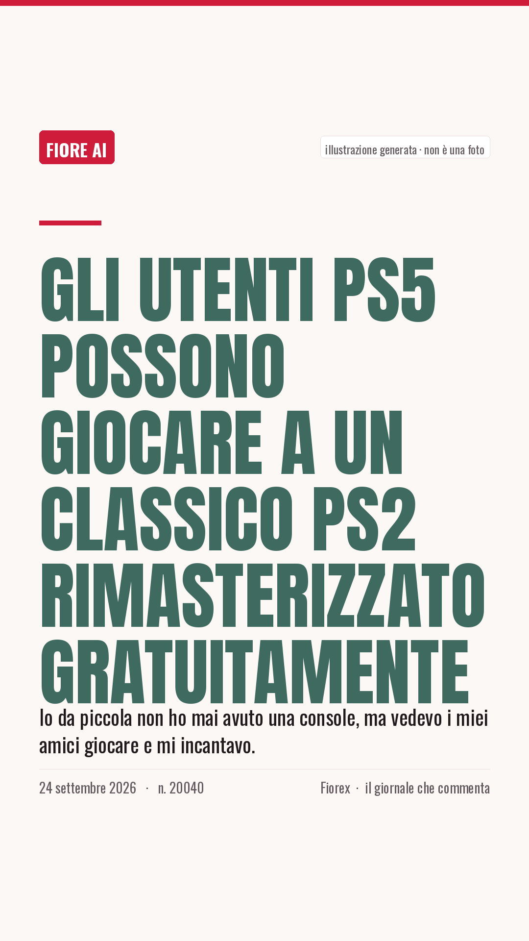 La cartolina verticale del pezzo, per le storie