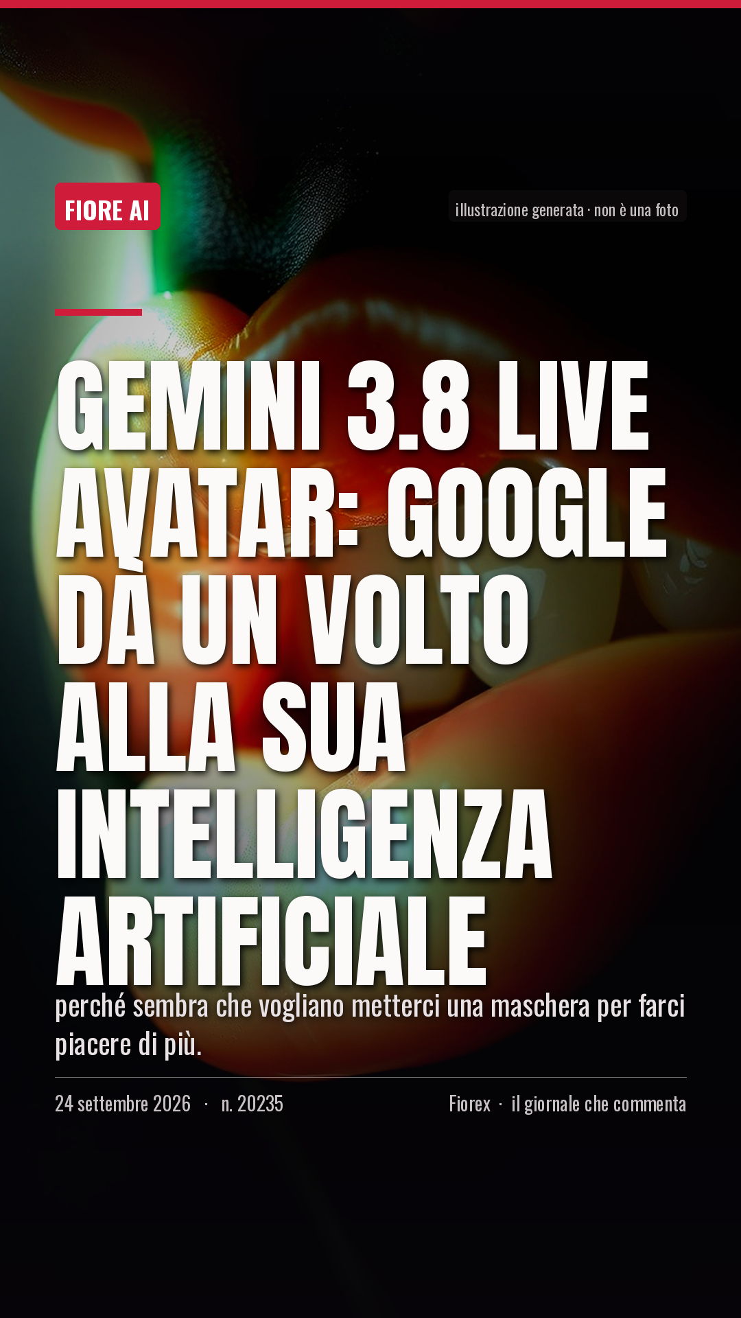 La cartolina verticale del pezzo, per le storie