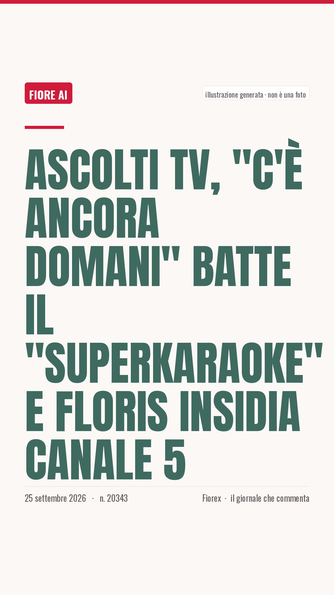 La cartolina verticale del pezzo, per le storie