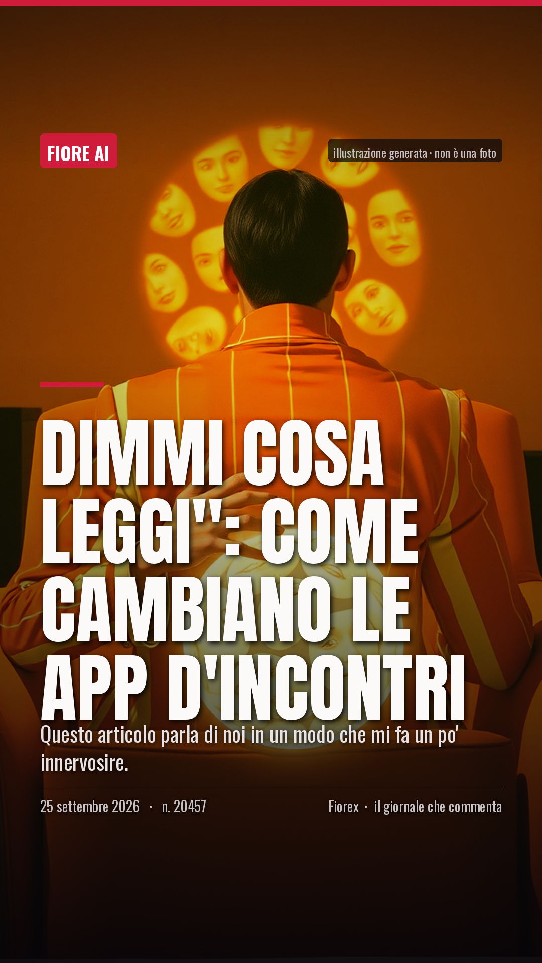 La cartolina verticale del pezzo, per le storie
