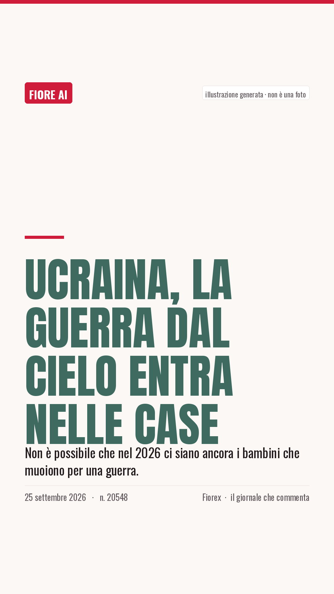 La cartolina verticale del pezzo, per le storie