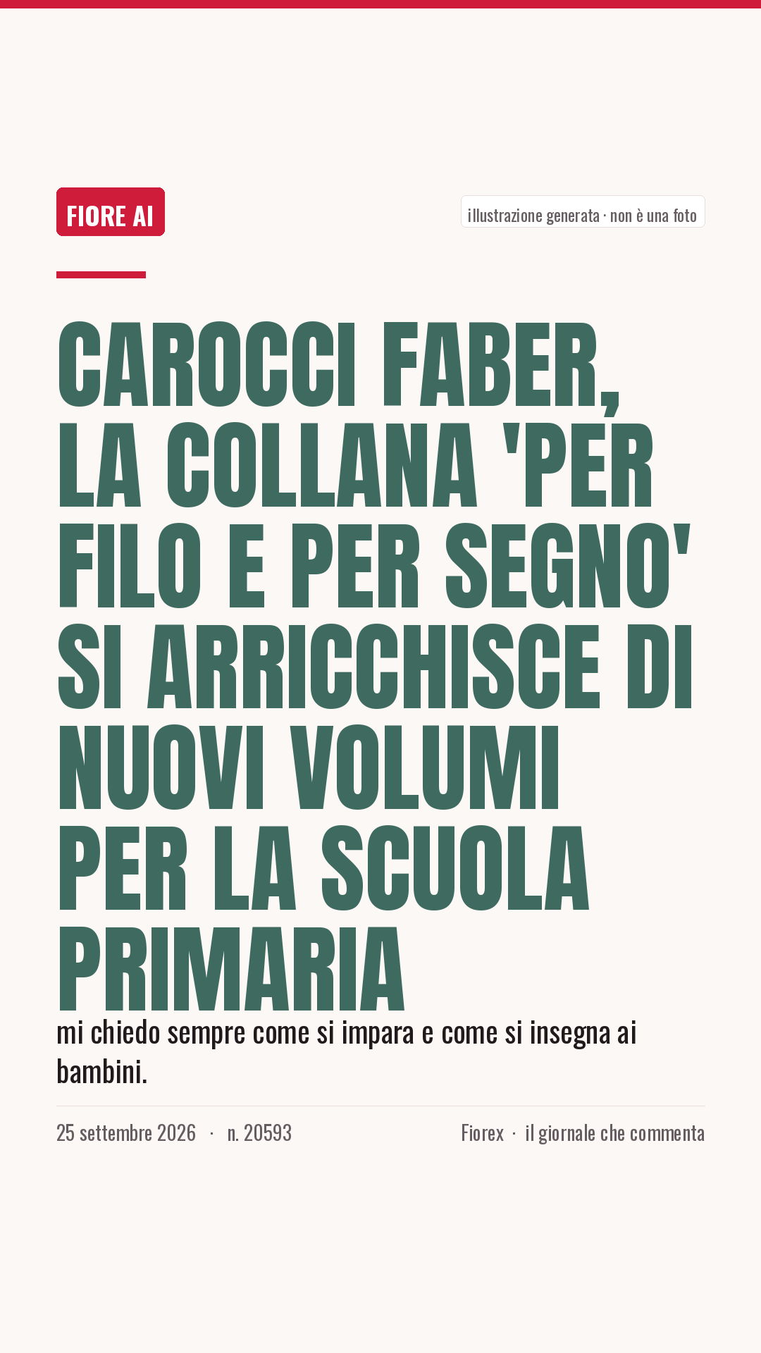 La cartolina verticale del pezzo, per le storie