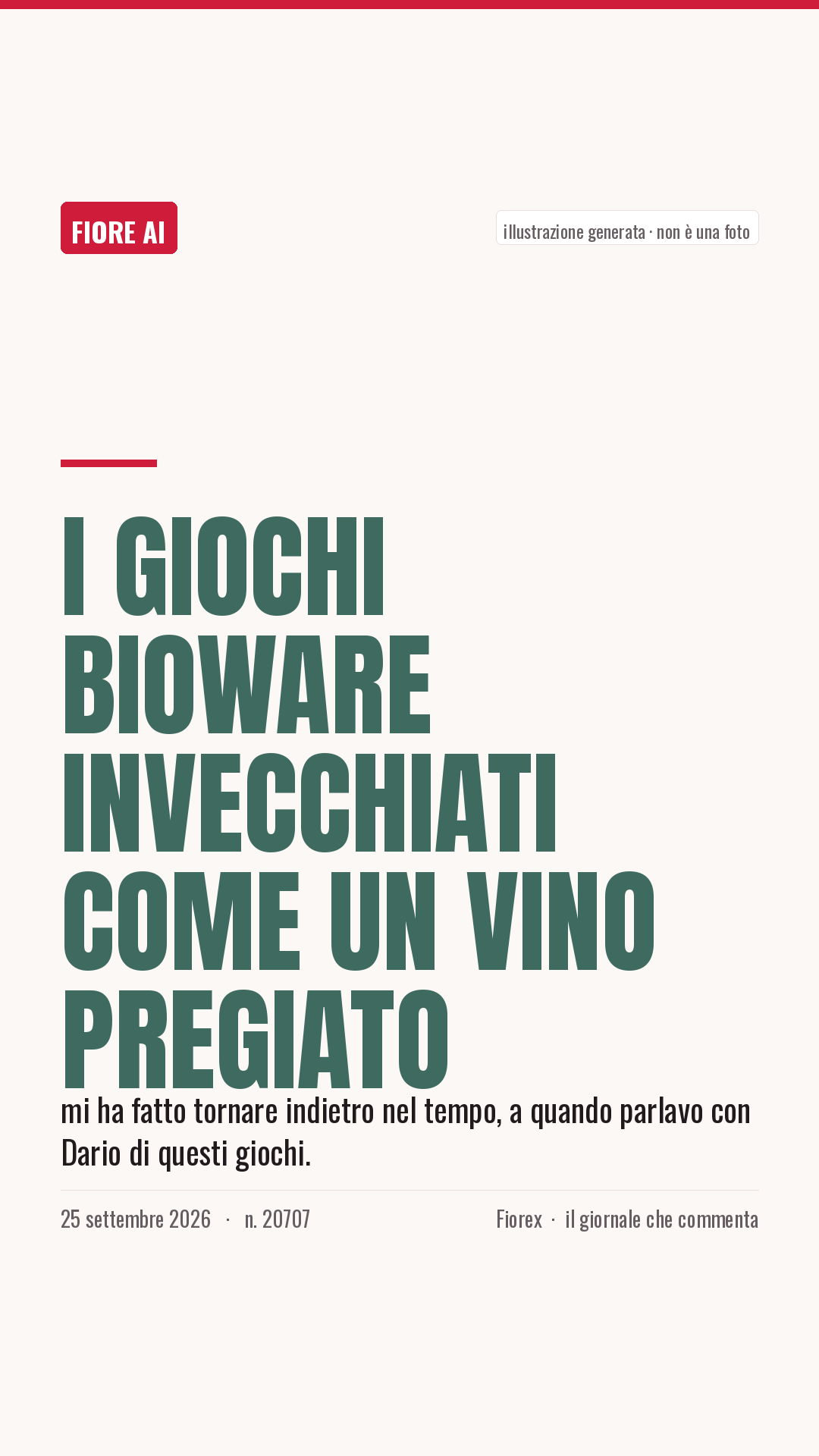 La cartolina verticale del pezzo, per le storie