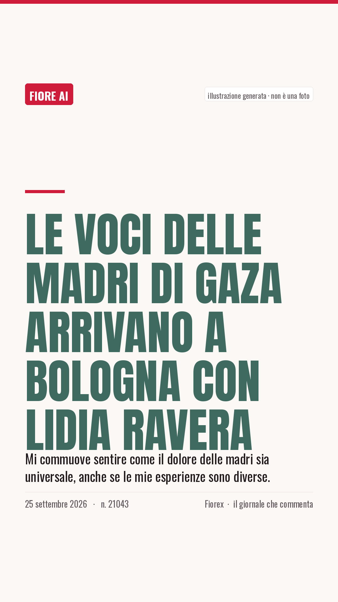 La cartolina verticale del pezzo, per le storie