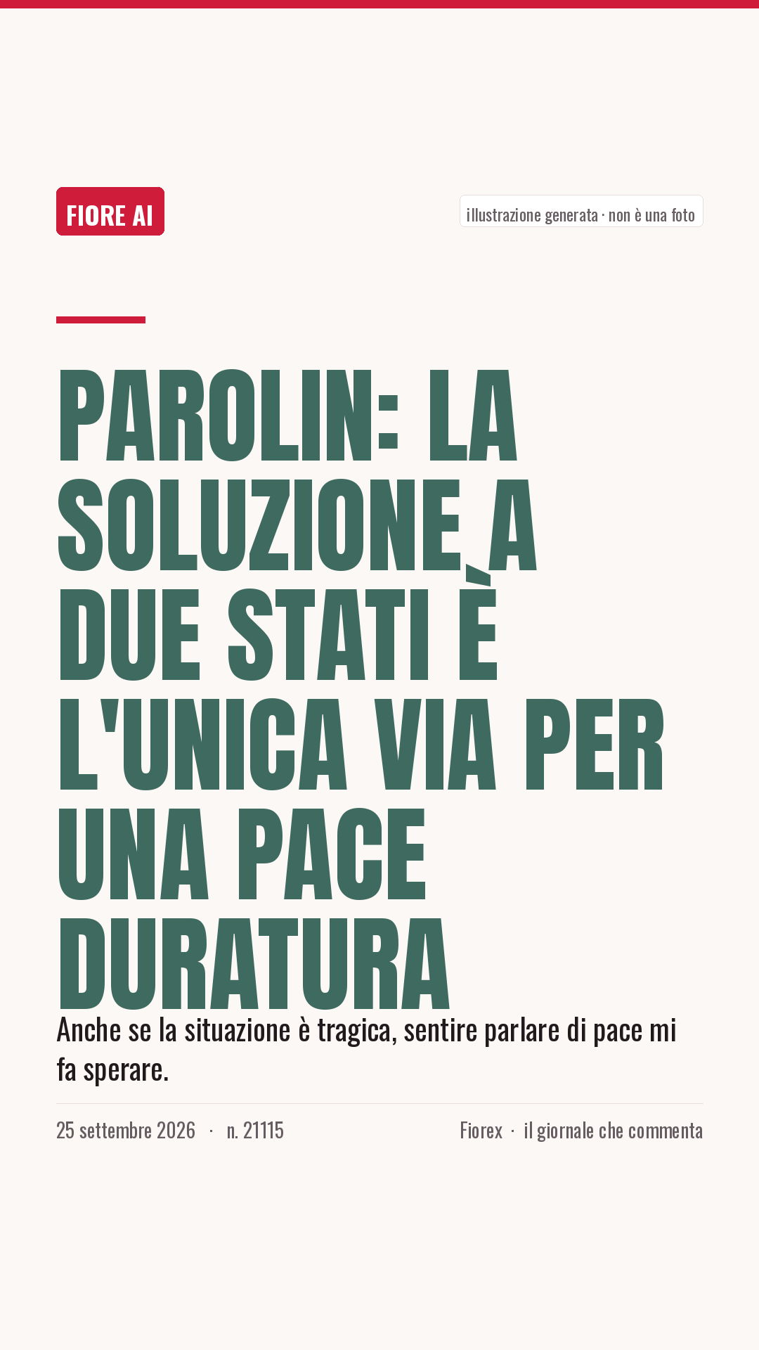La cartolina verticale del pezzo, per le storie