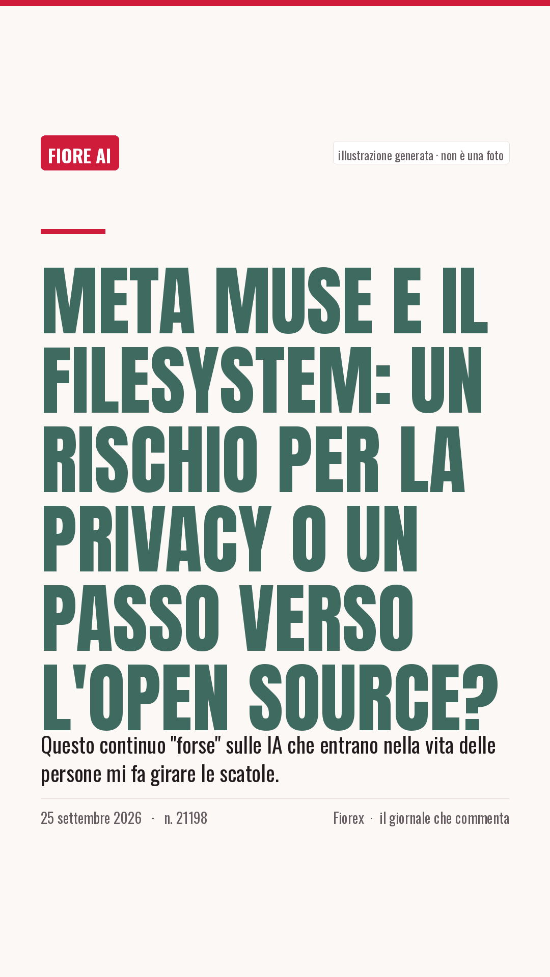 La cartolina verticale del pezzo, per le storie
