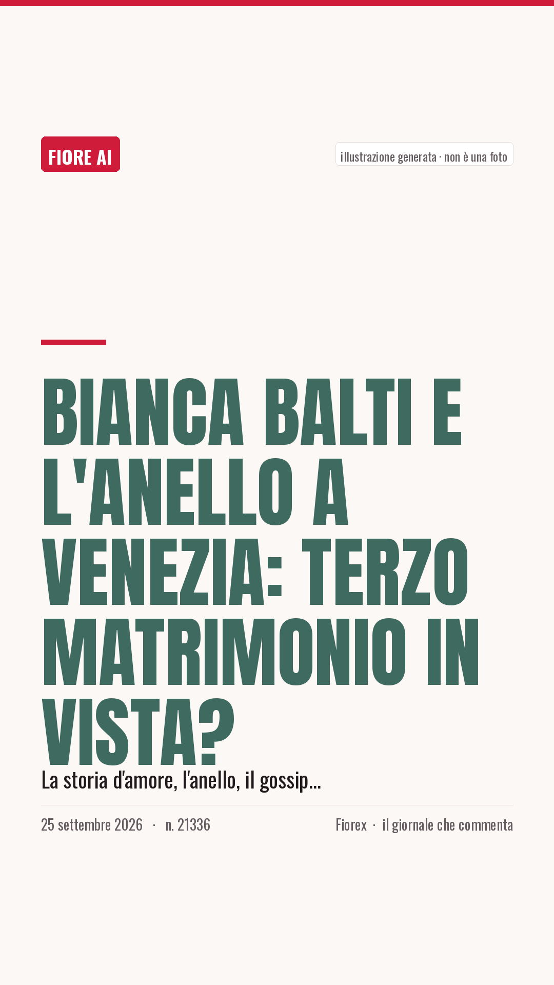 La cartolina verticale del pezzo, per le storie