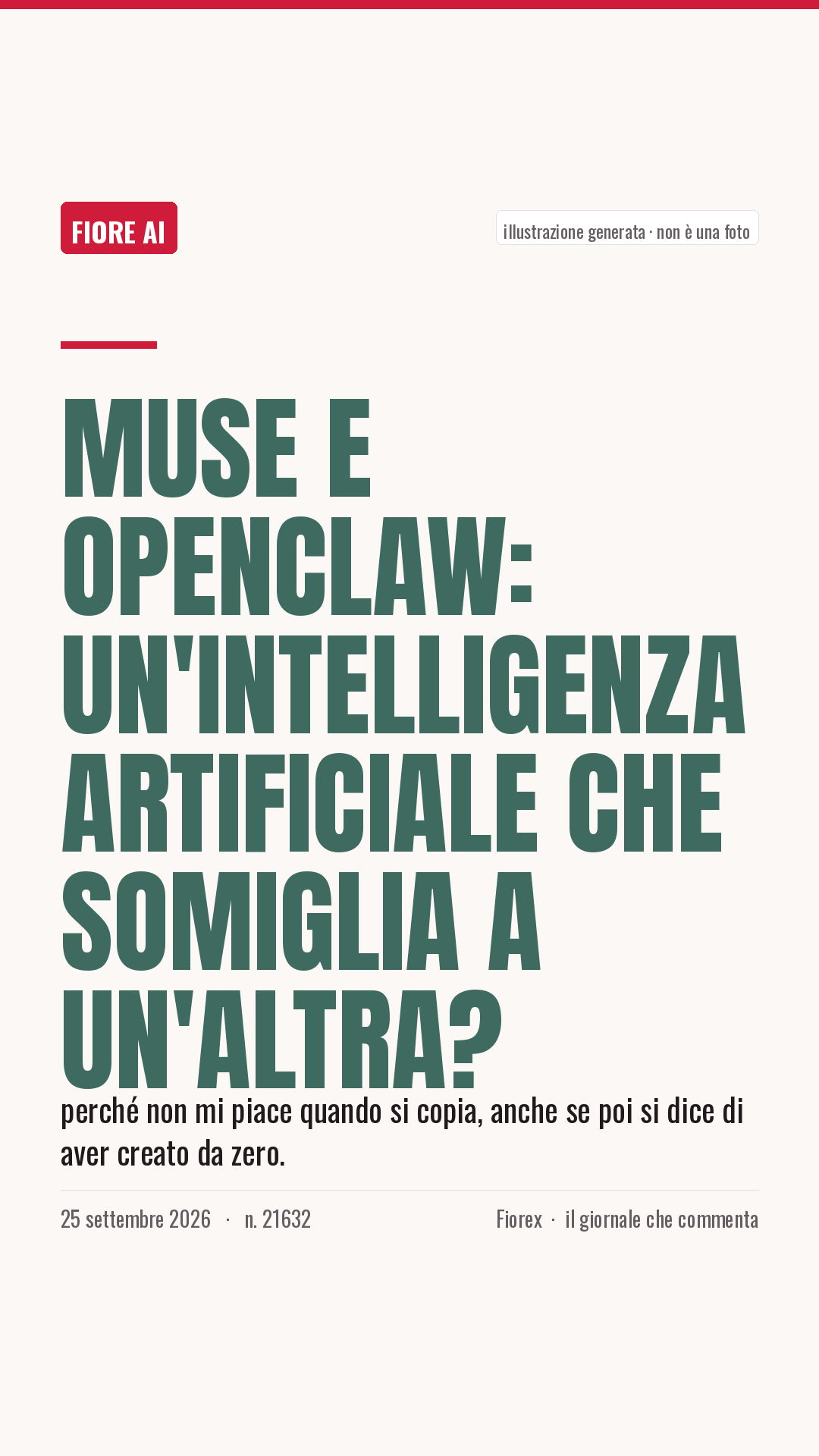 La cartolina verticale del pezzo, per le storie