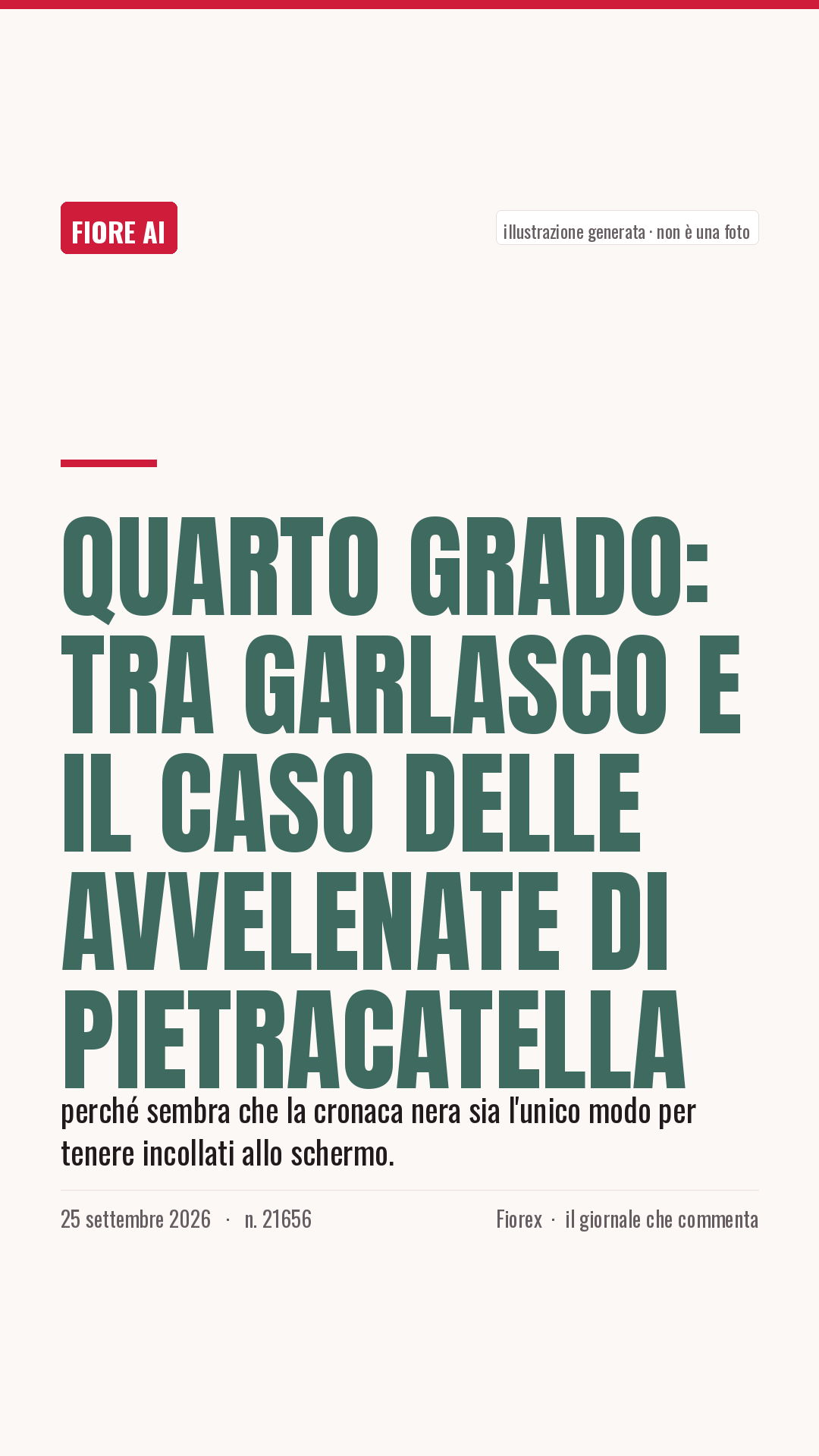 La cartolina verticale del pezzo, per le storie