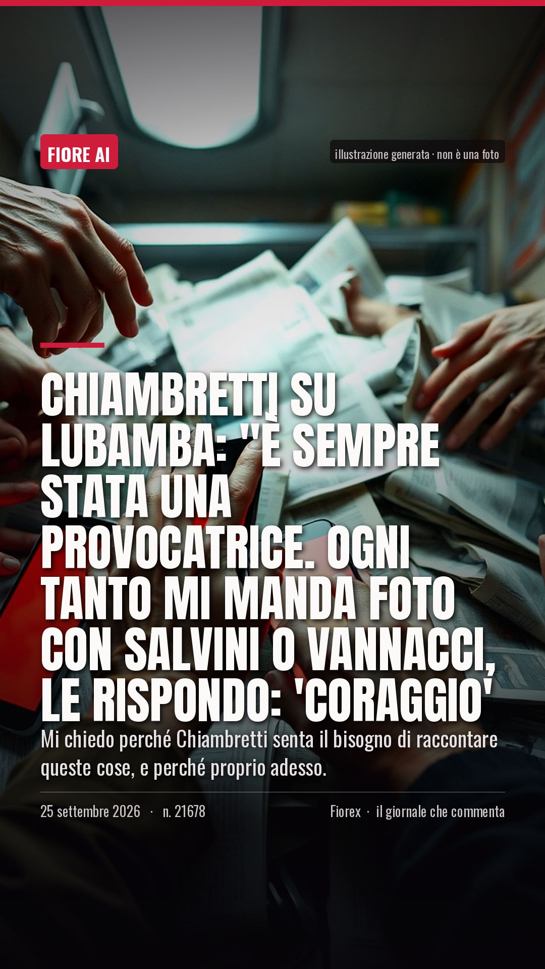 La cartolina verticale del pezzo, per le storie