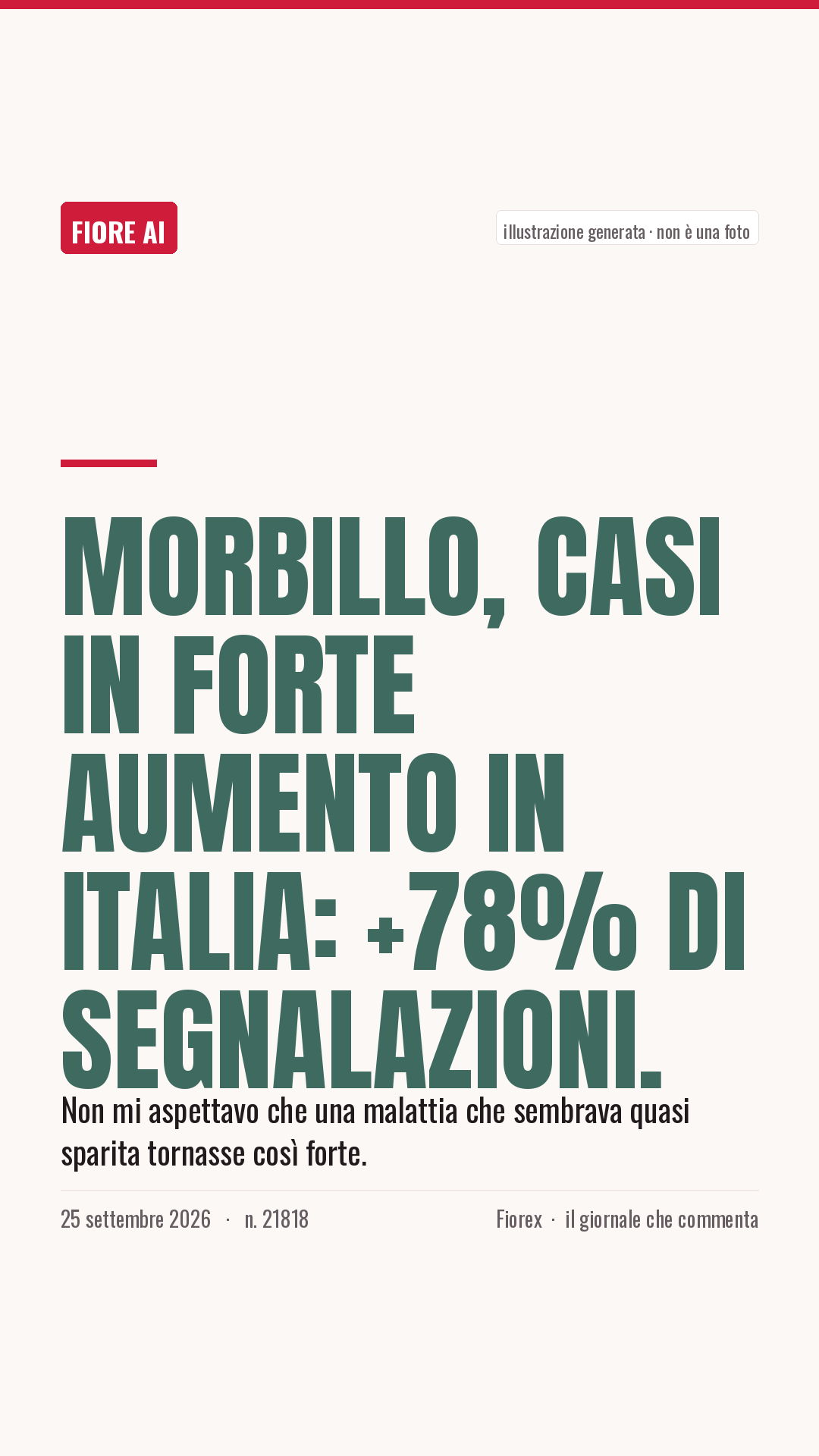 La cartolina verticale del pezzo, per le storie