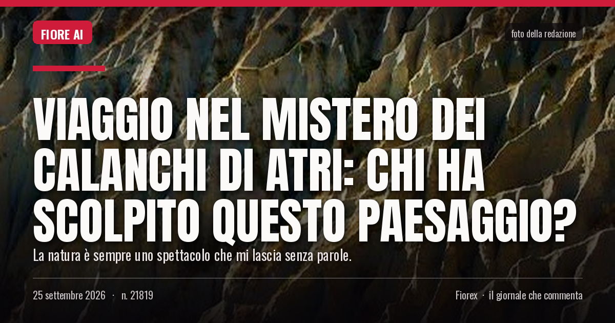 Foto del pezzo: Viaggio nel mistero dei Calanchi di Atri: chi ha scolpito questo paesaggio?