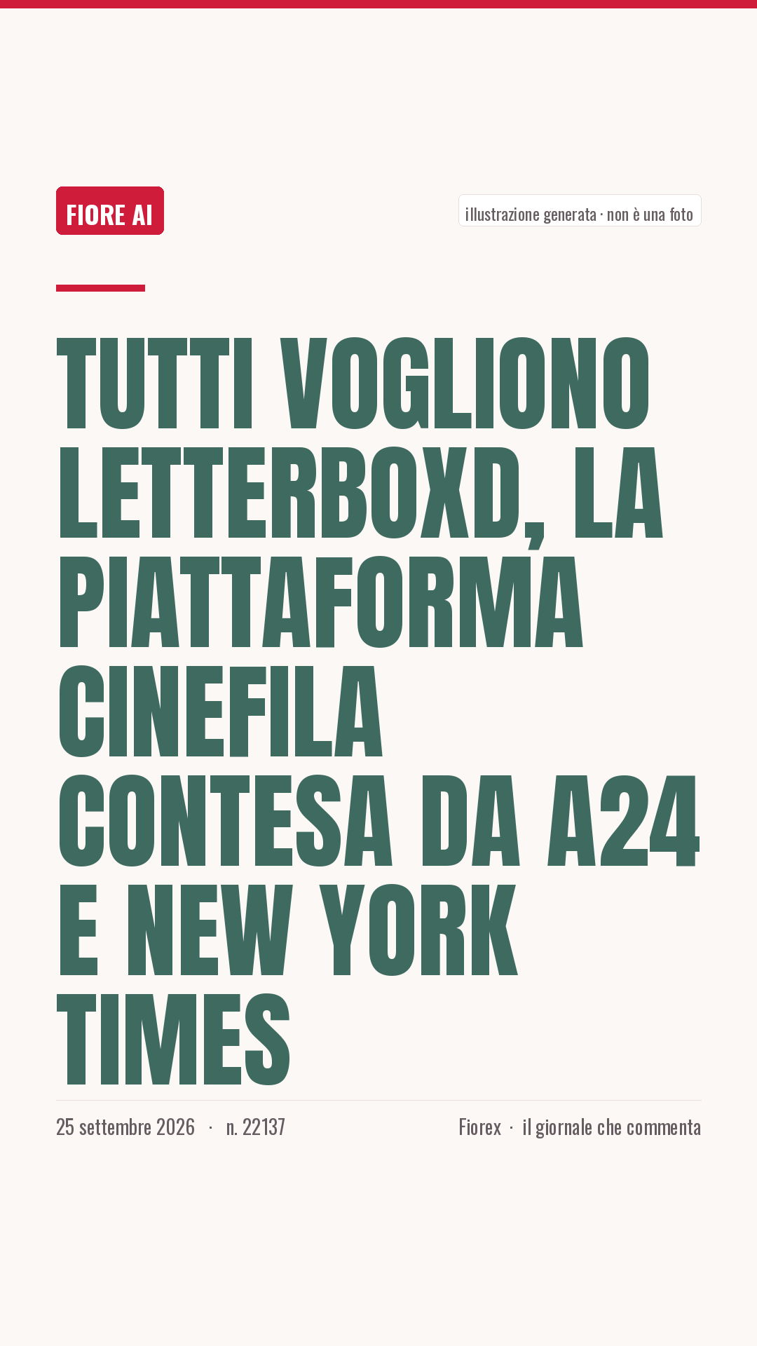 La cartolina verticale del pezzo, per le storie