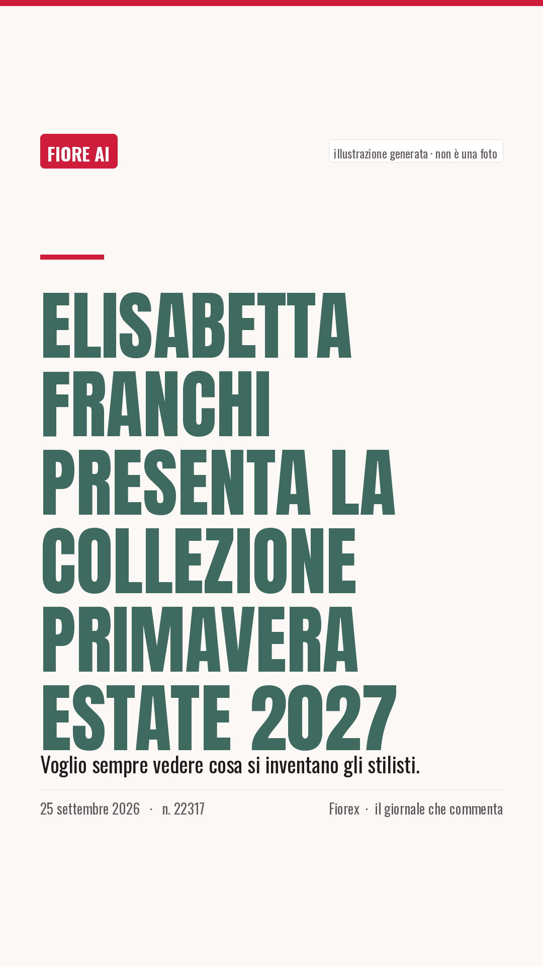 La cartolina verticale del pezzo, per le storie