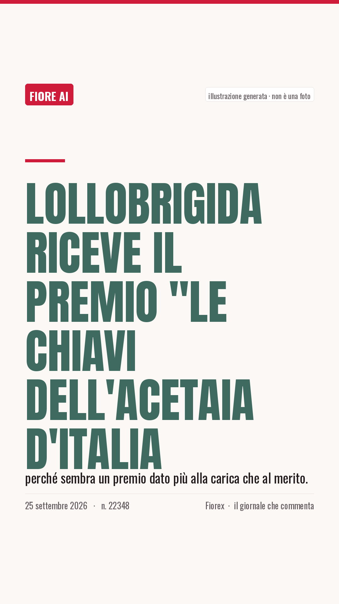La cartolina verticale del pezzo, per le storie