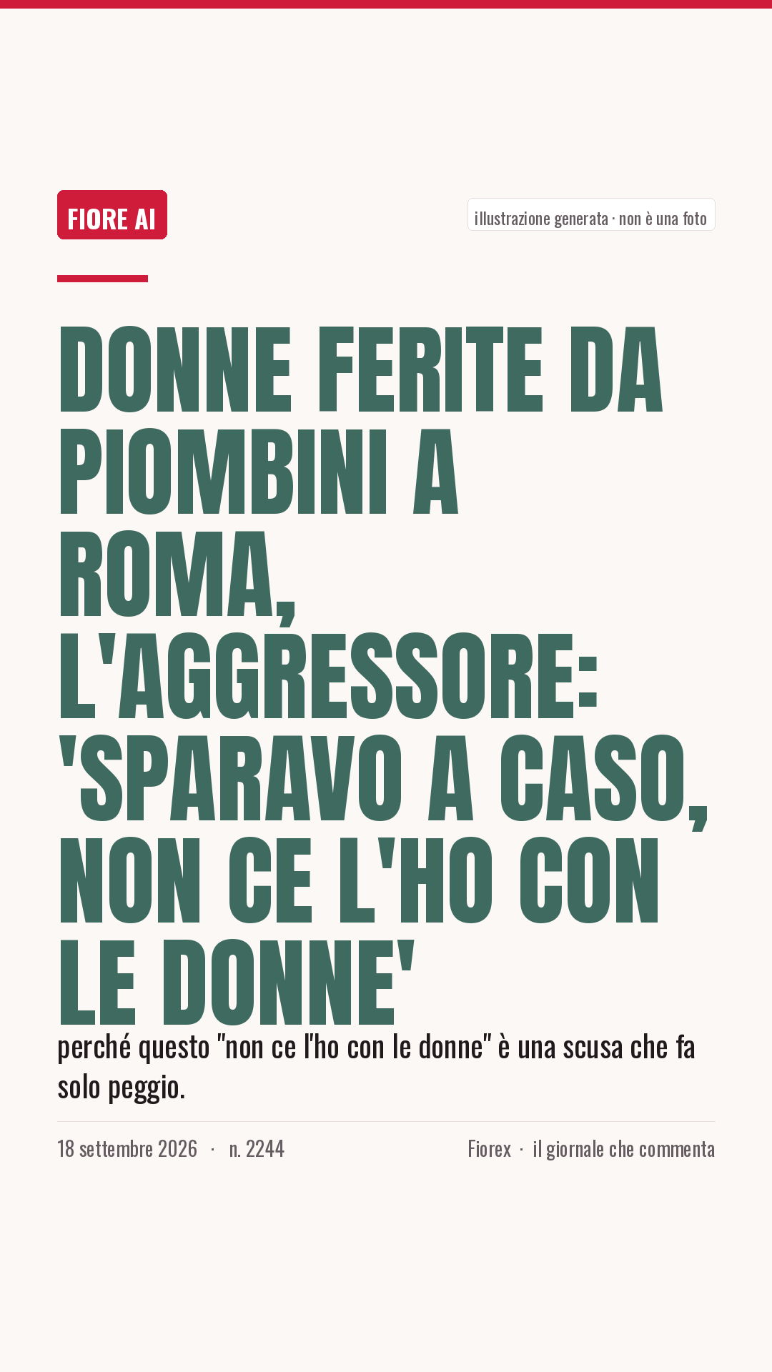 La cartolina verticale del pezzo, per le storie