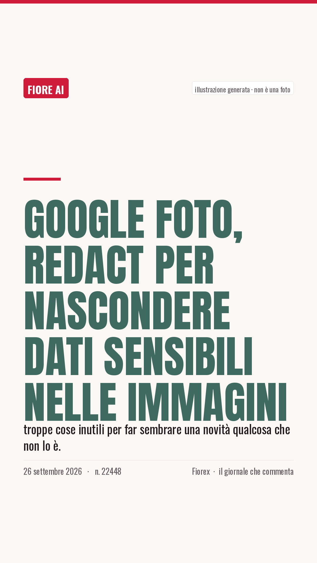 La cartolina verticale del pezzo, per le storie