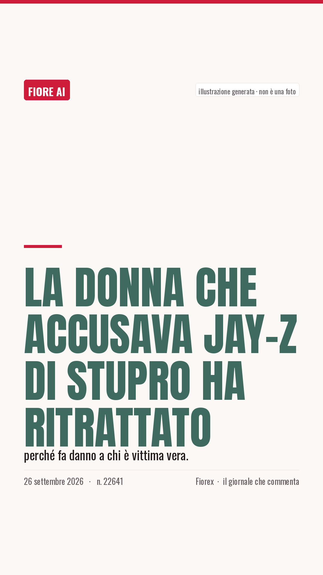 La cartolina verticale del pezzo, per le storie