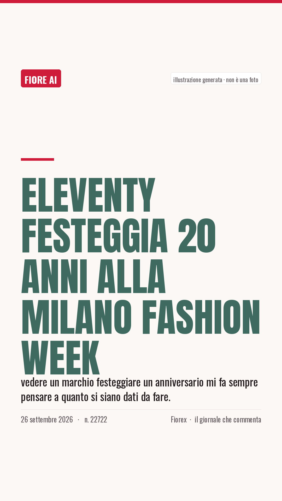 La cartolina verticale del pezzo, per le storie