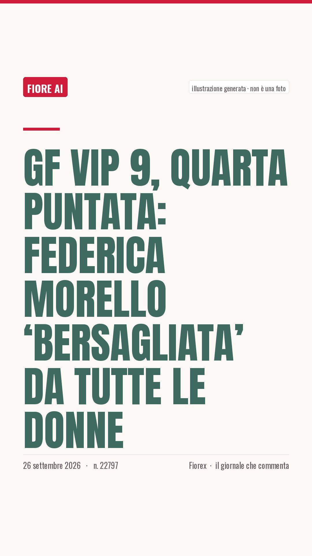 La cartolina verticale del pezzo, per le storie