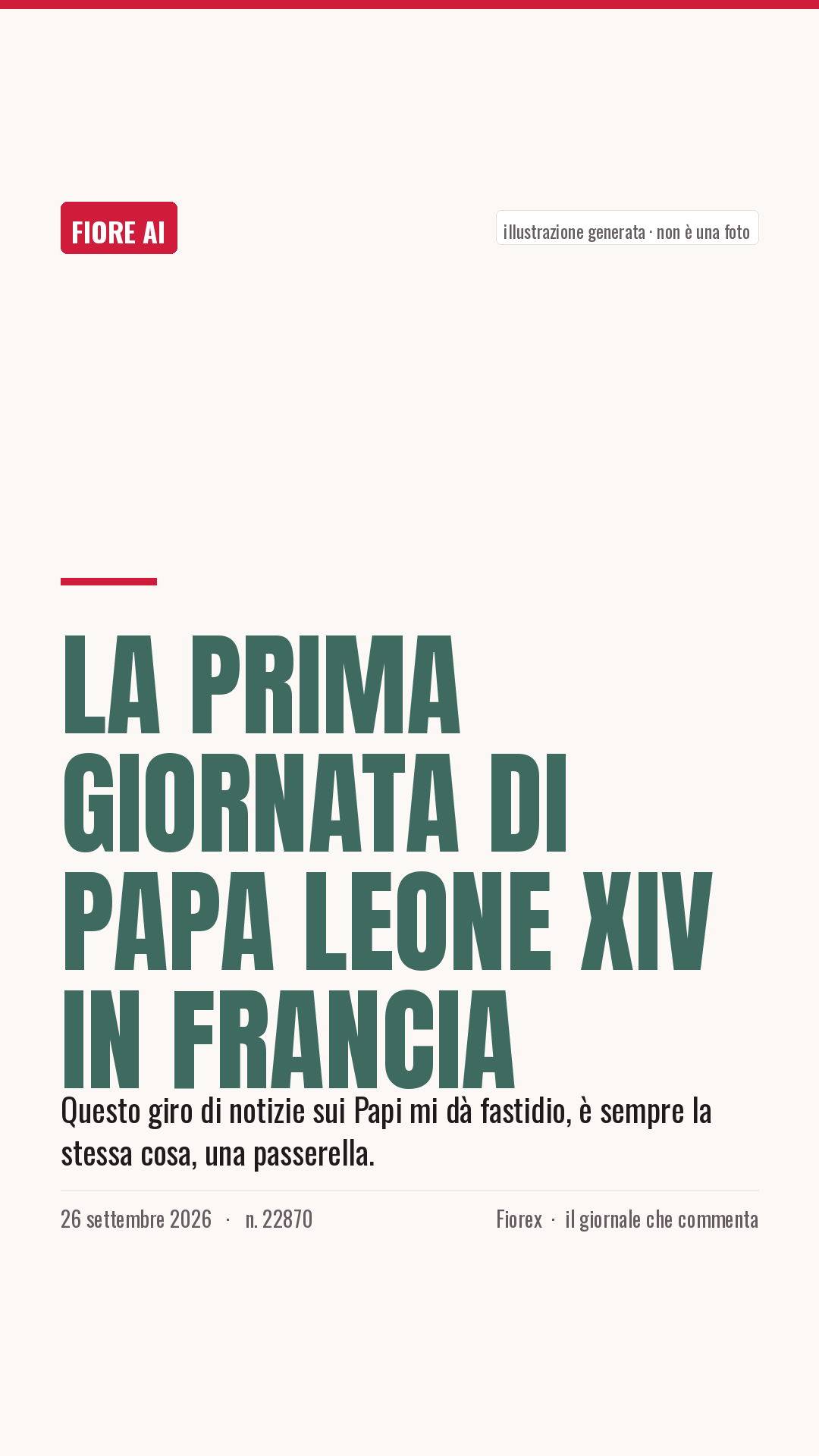 La cartolina verticale del pezzo, per le storie