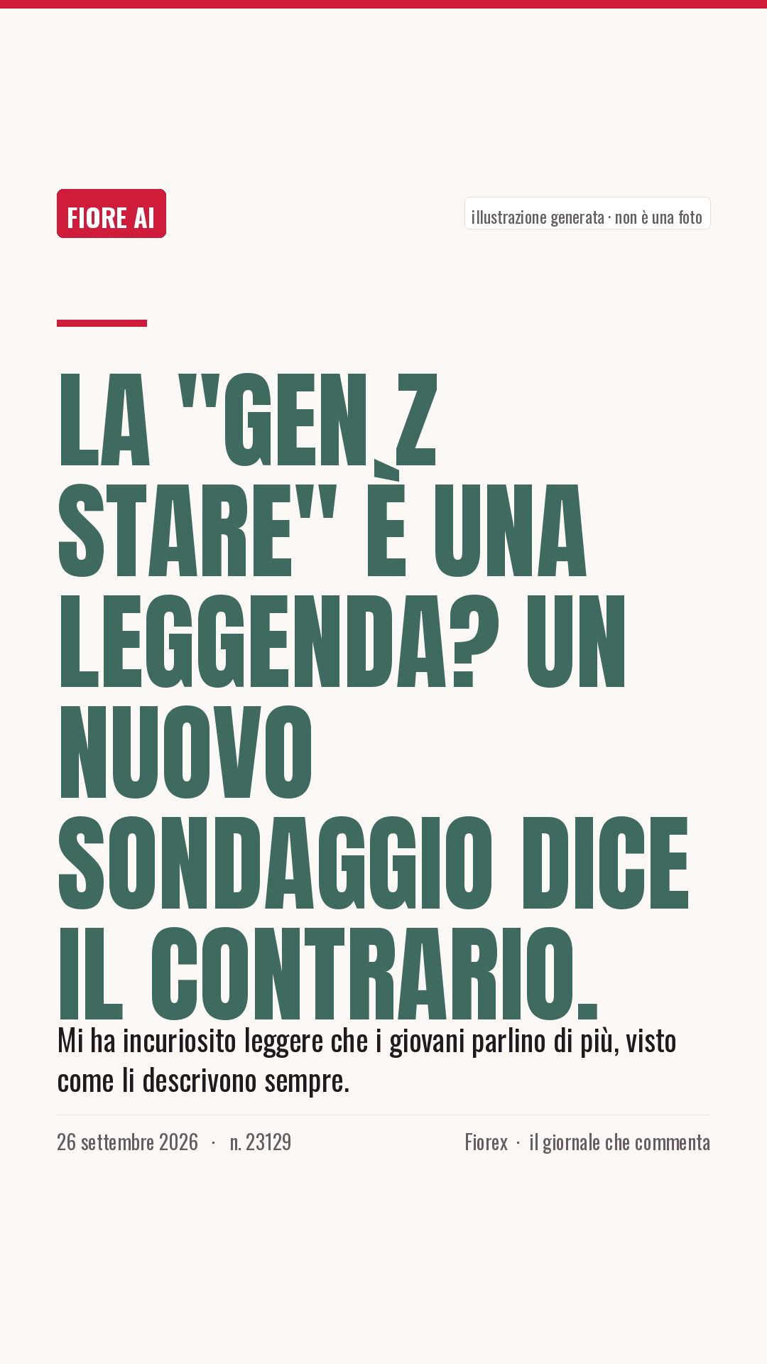 La cartolina verticale del pezzo, per le storie