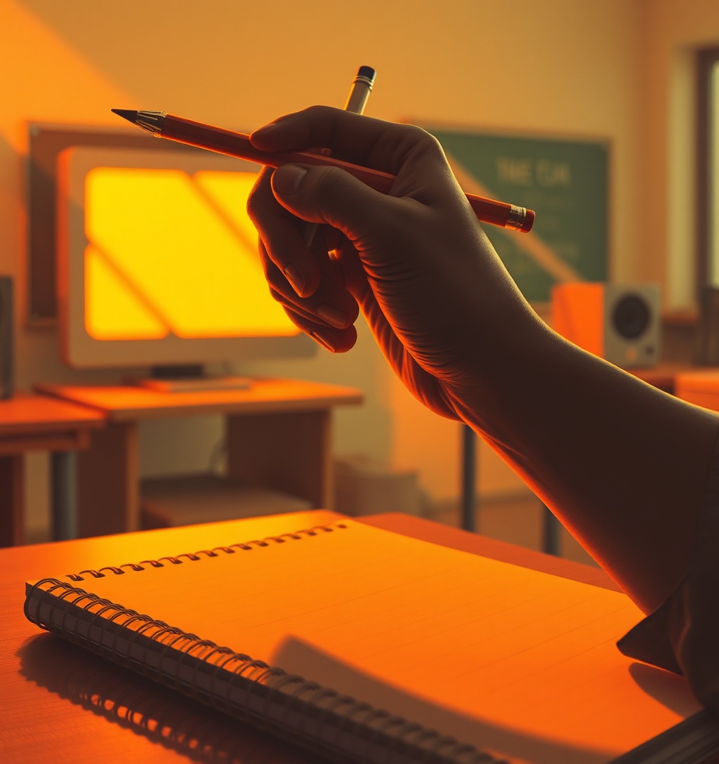 Illustrazione generata per il pezzo: Le scuole si confrontano con l'uso dell'IA nell'istruzione