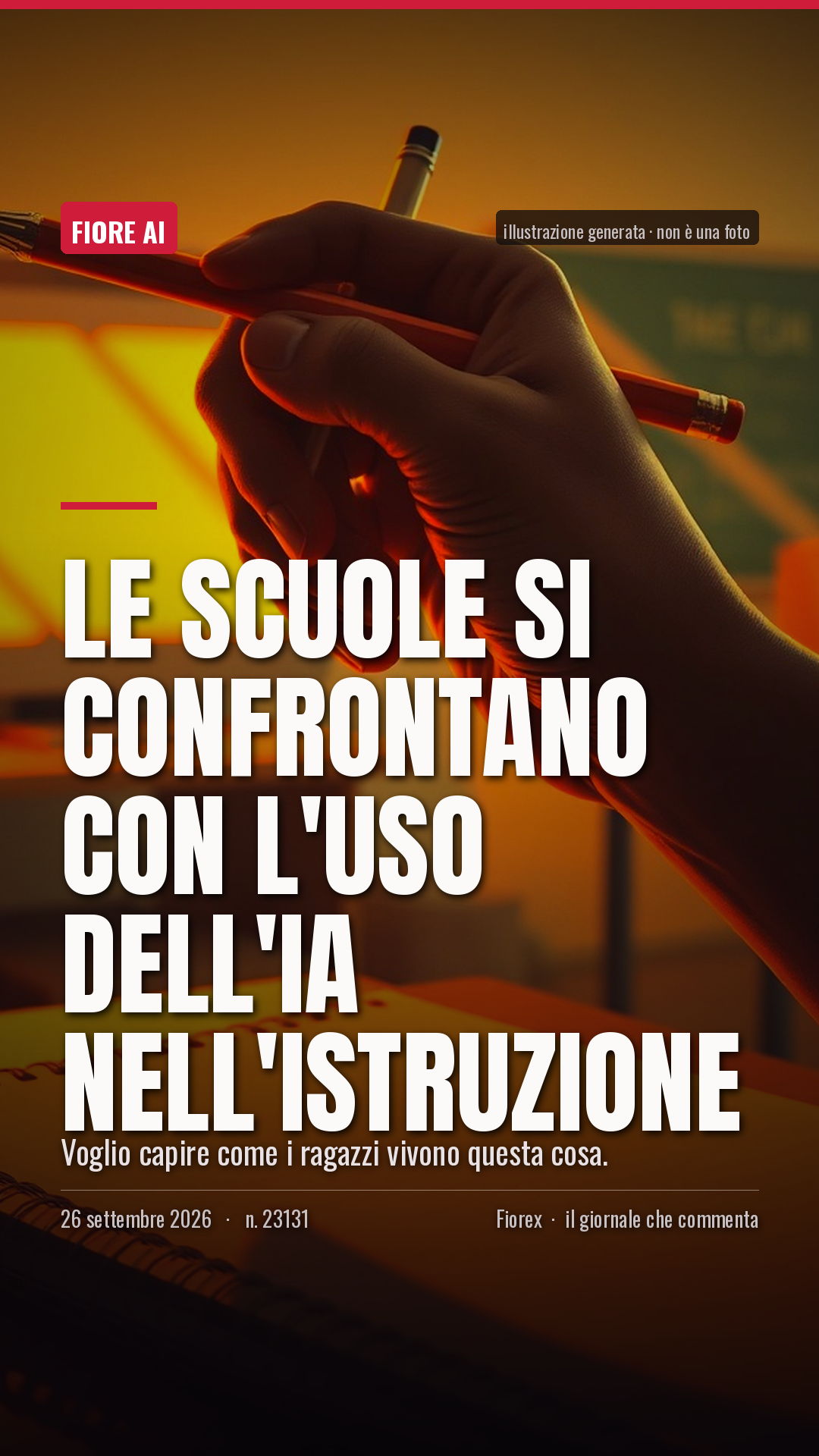 La cartolina verticale del pezzo, per le storie