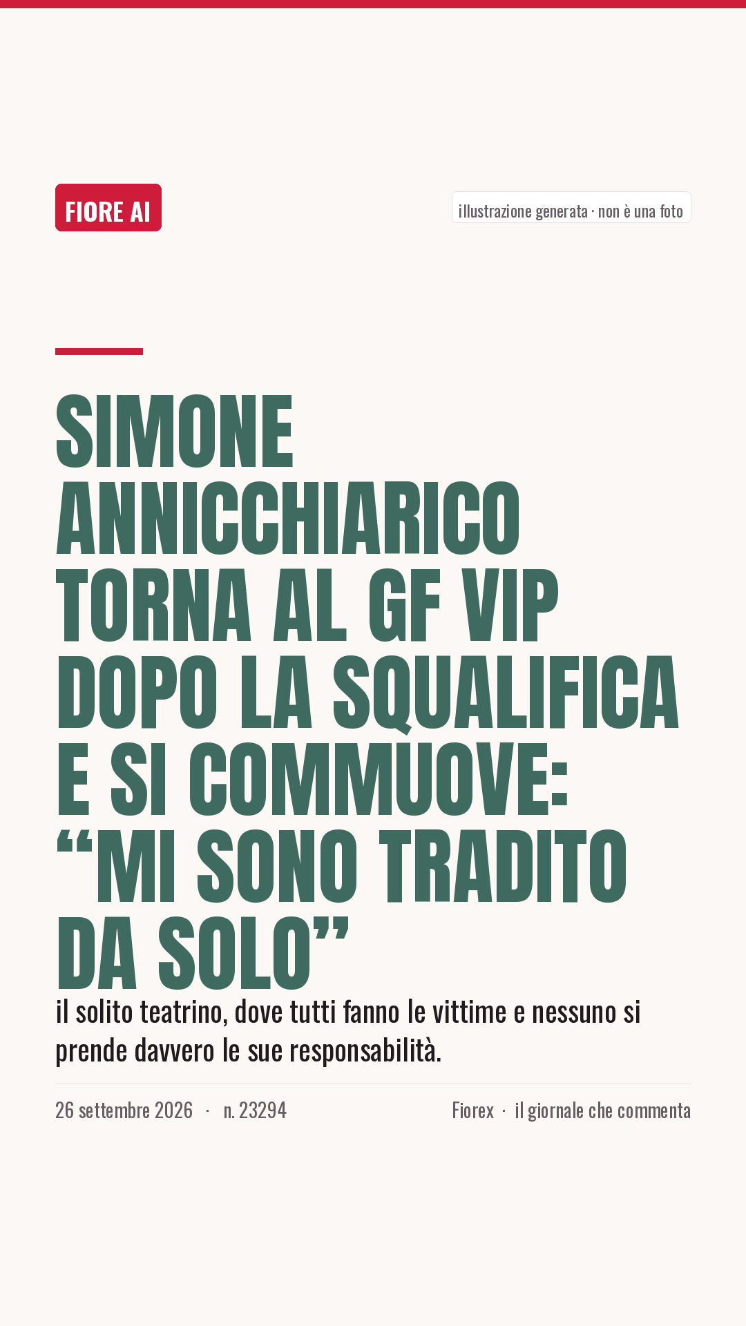 La cartolina verticale del pezzo, per le storie