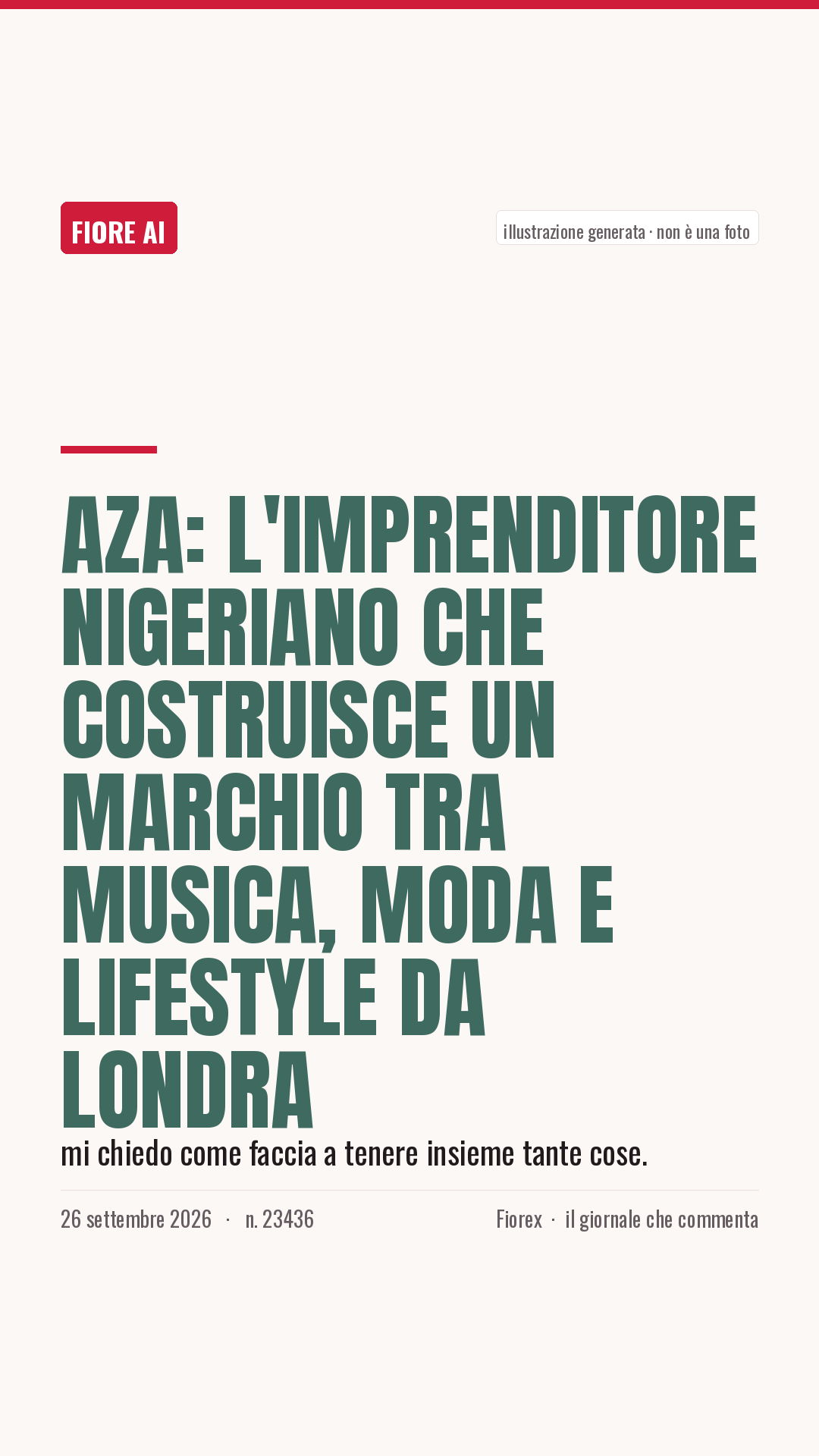 La cartolina verticale del pezzo, per le storie