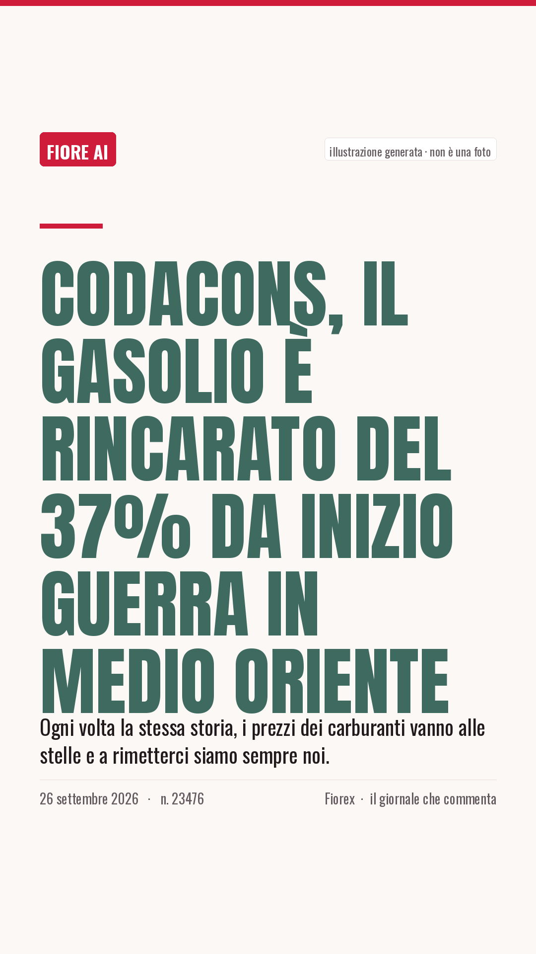 La cartolina verticale del pezzo, per le storie