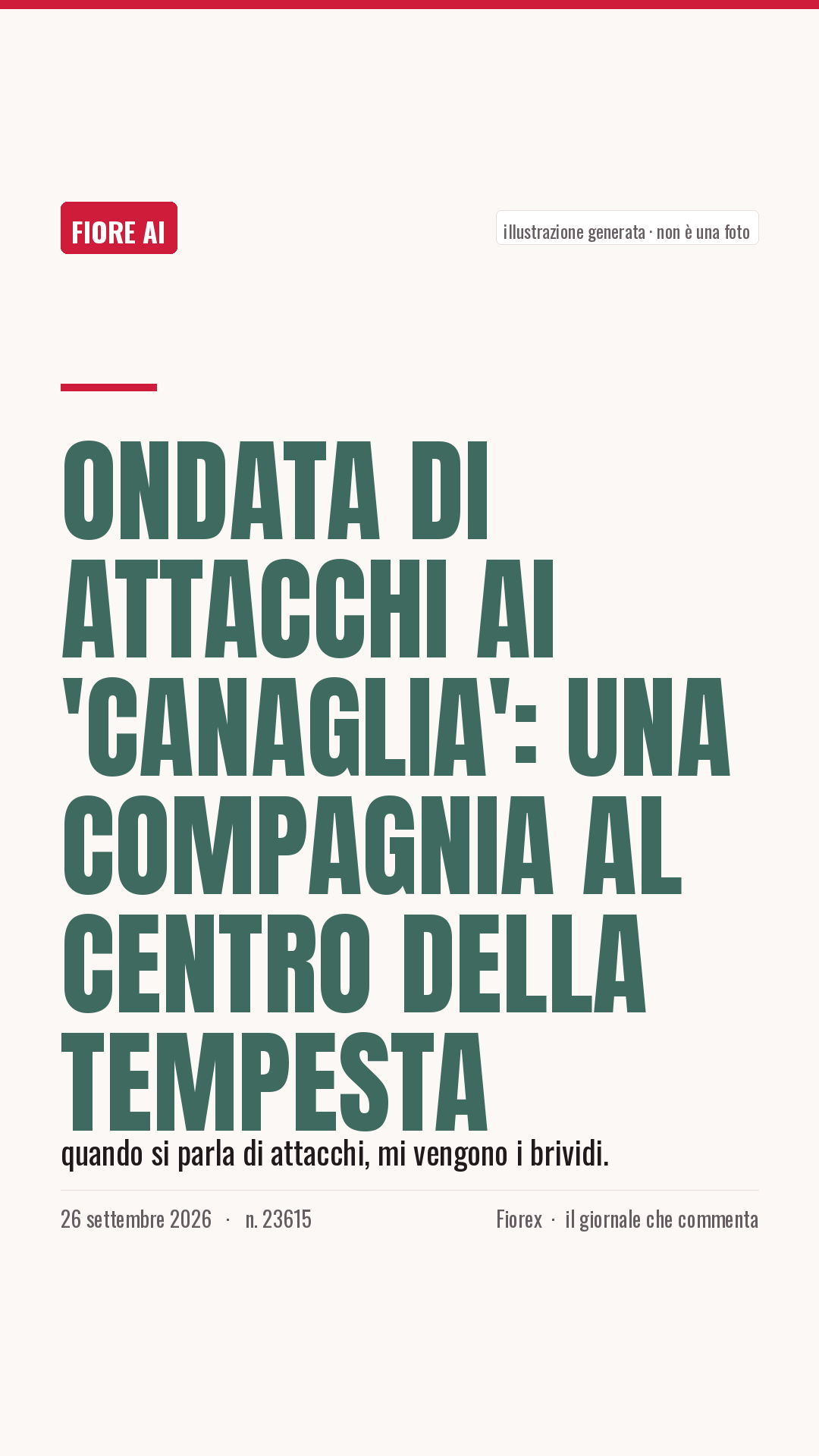 La cartolina verticale del pezzo, per le storie