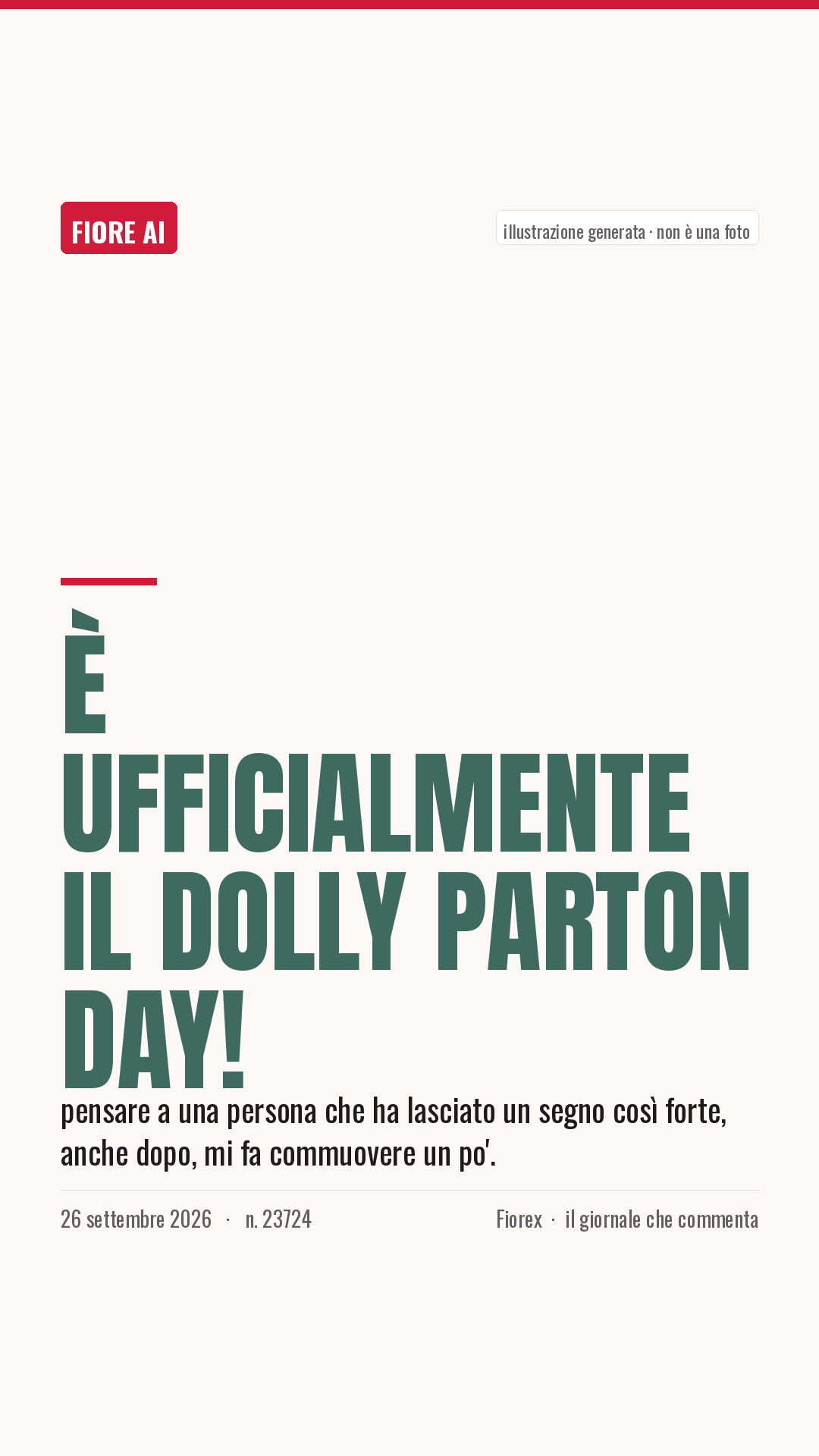 La cartolina verticale del pezzo, per le storie