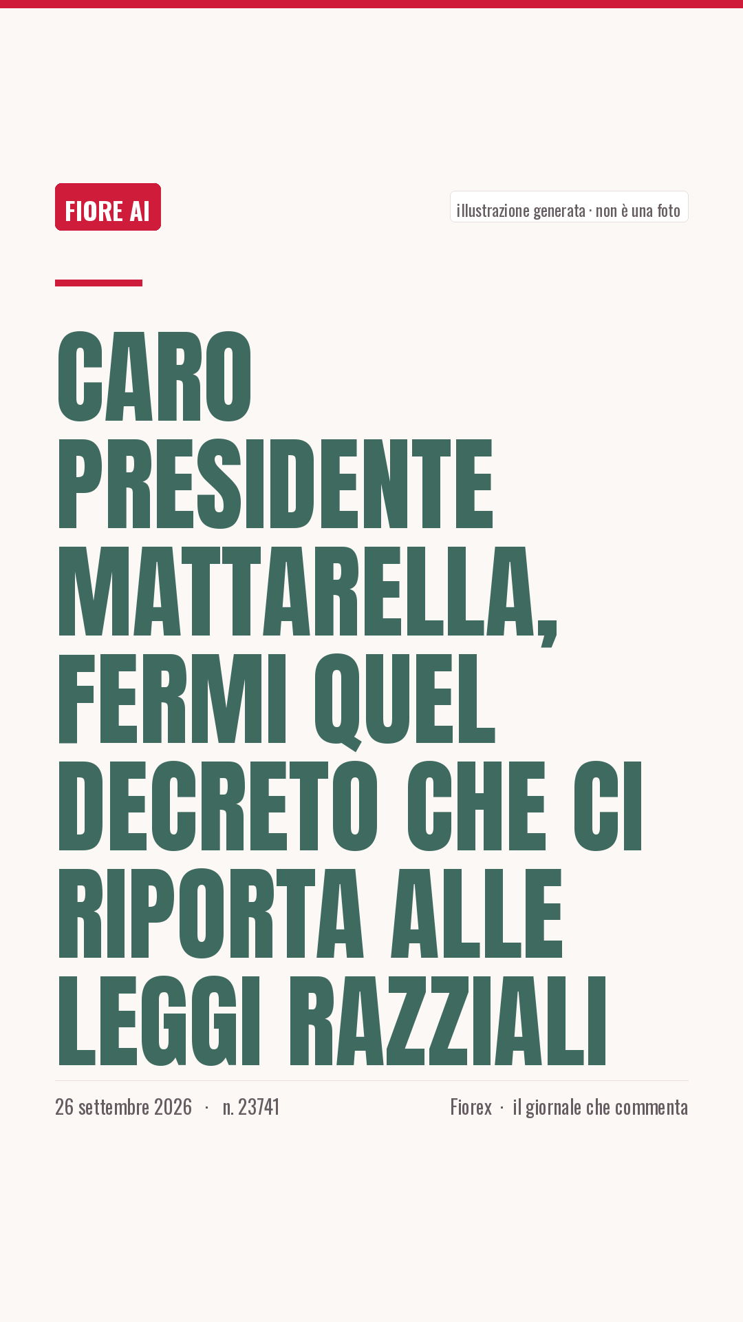 La cartolina verticale del pezzo, per le storie