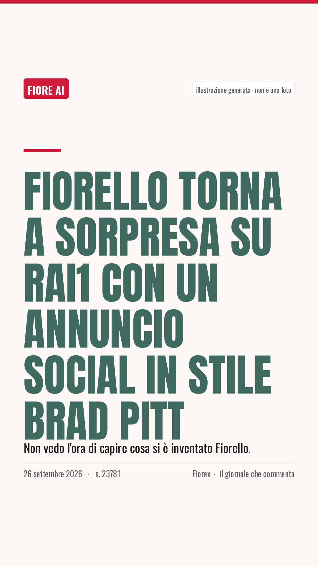 La cartolina verticale del pezzo, per le storie