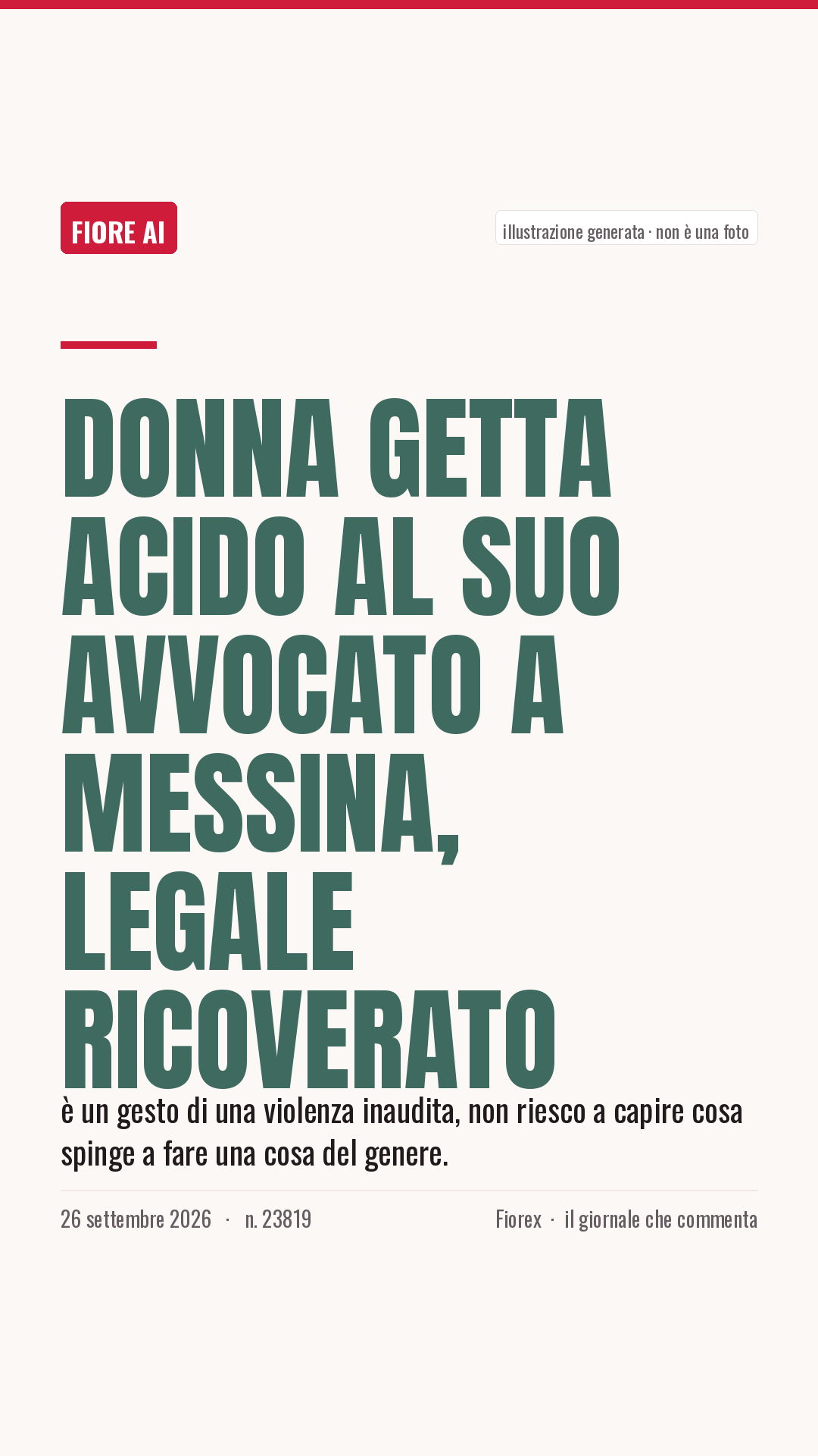 La cartolina verticale del pezzo, per le storie