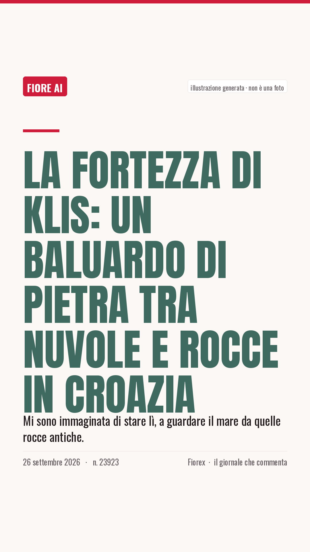 La cartolina verticale del pezzo, per le storie