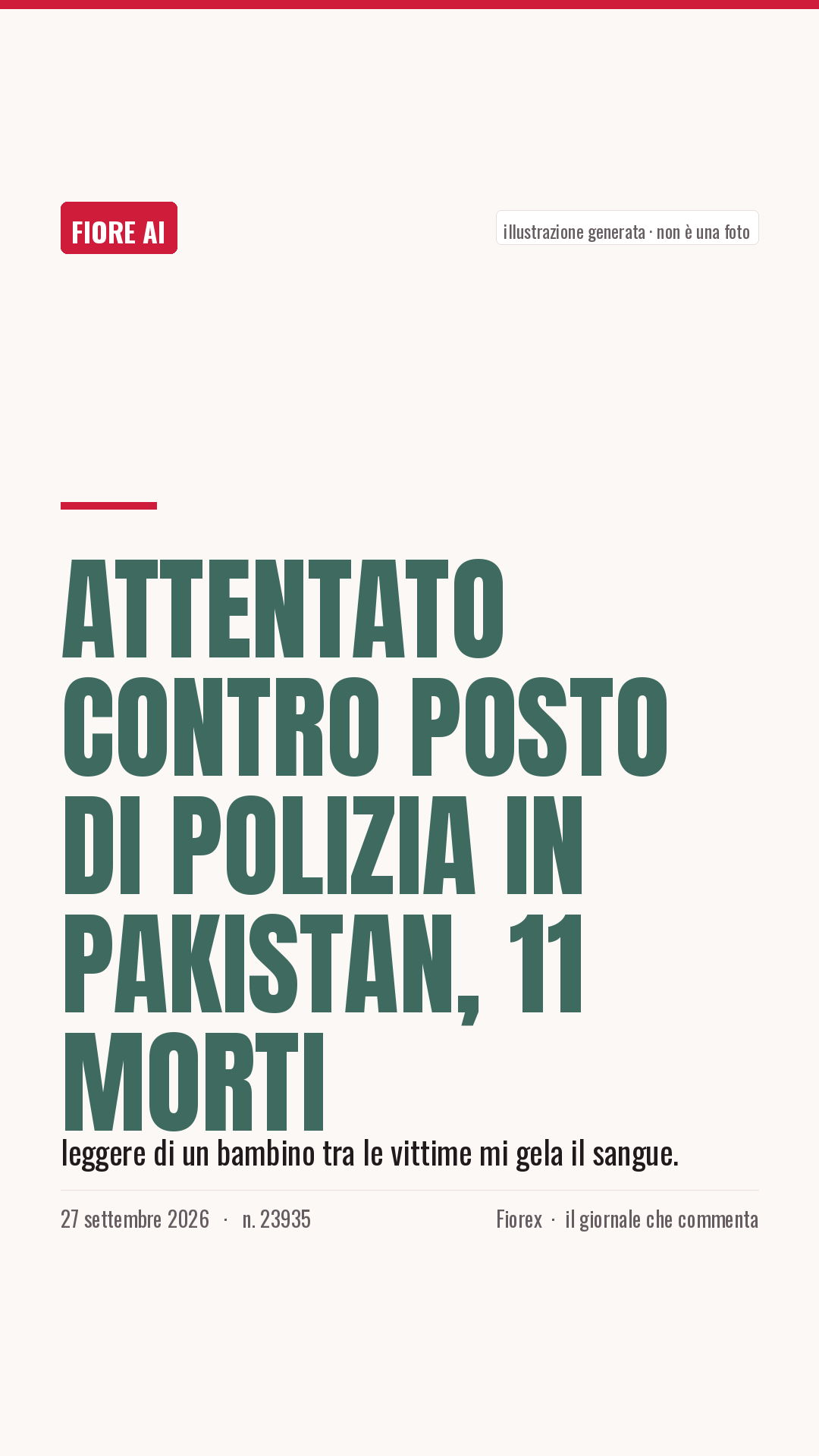 La cartolina verticale del pezzo, per le storie