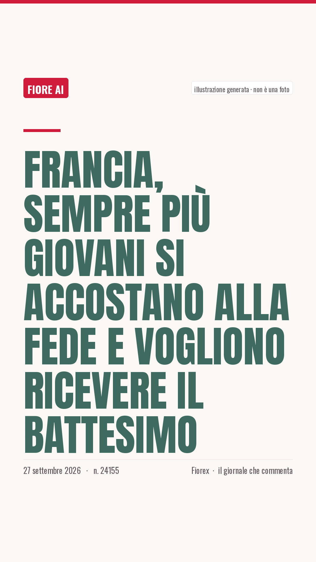 La cartolina verticale del pezzo, per le storie