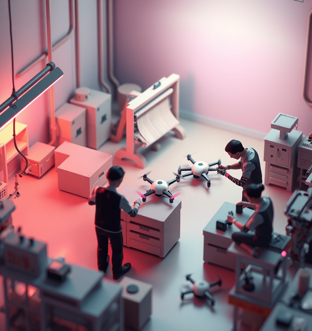 Illustrazione generata per il pezzo: Le industrie tradizionali vedono guadagni limitati dall'IA mentre l'economia a K si allarga: Esperto