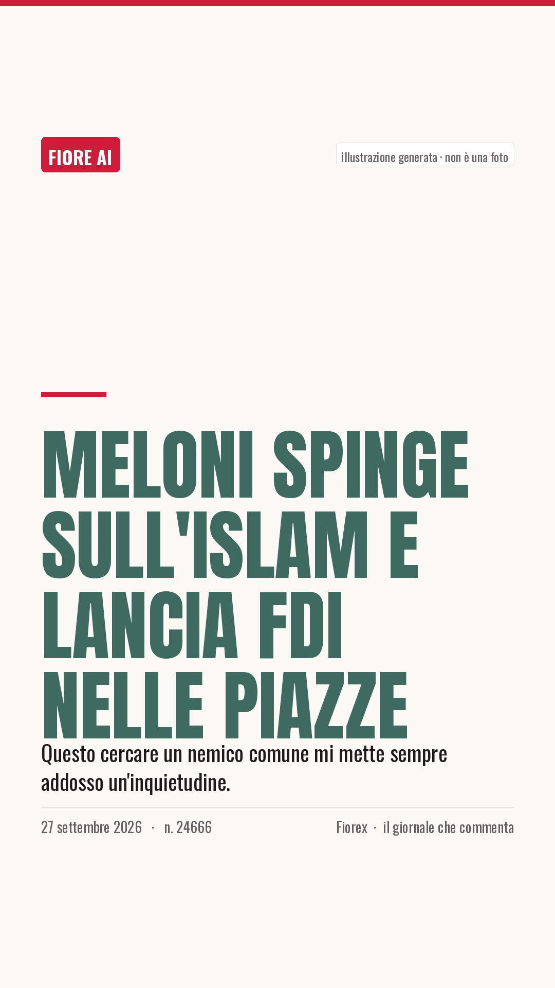 La cartolina verticale del pezzo, per le storie