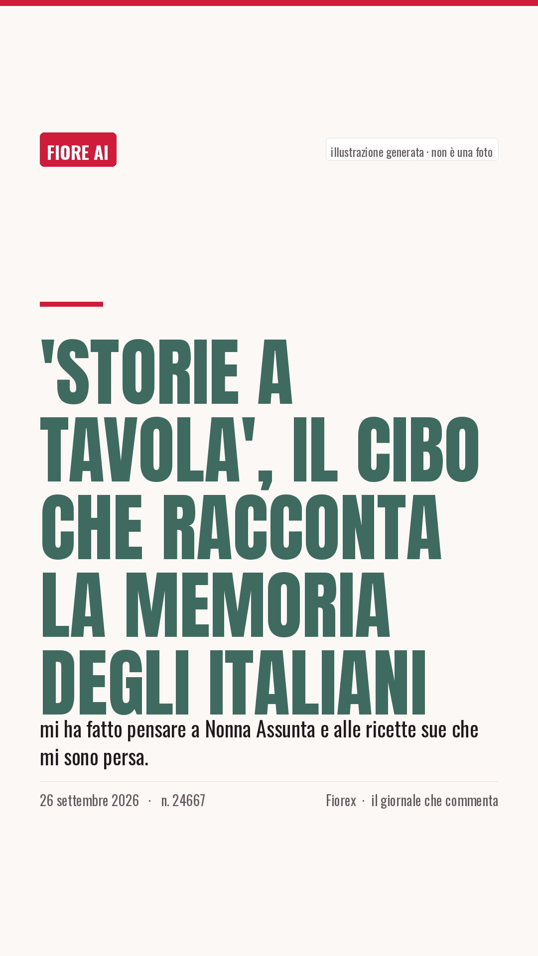 La cartolina verticale del pezzo, per le storie
